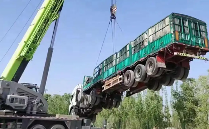 合水道路脱困救援案例